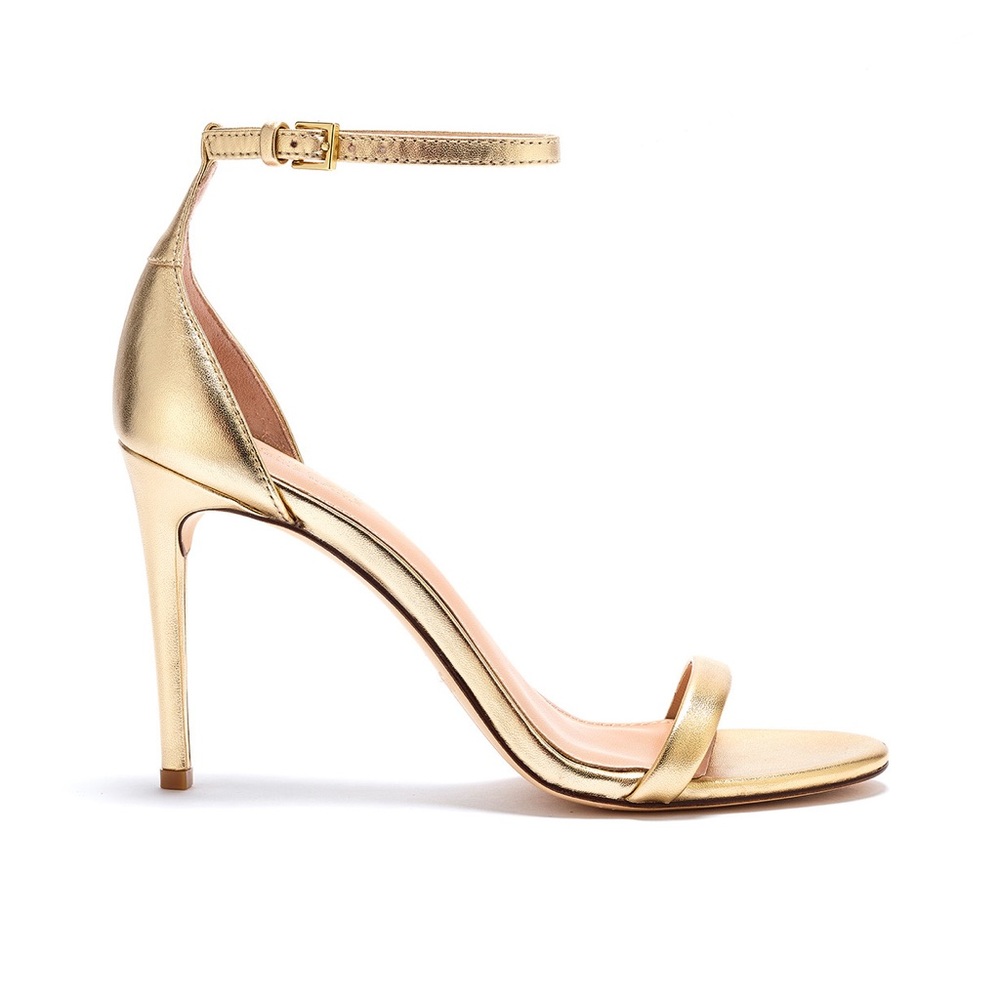 Brand New Rachel Zoe Gold Metallic Ema Heels